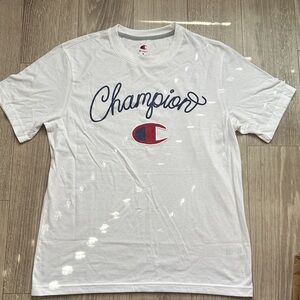 Champion White and Blue Men's Tee